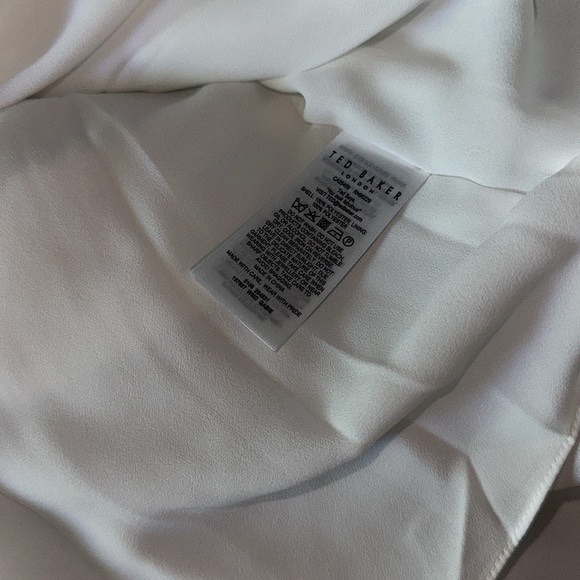 NWOT Ted Baker Gabie Faux Wrap Belted Midi Dress Fully Lined TB 3 US 8 - Picture 4 of 9